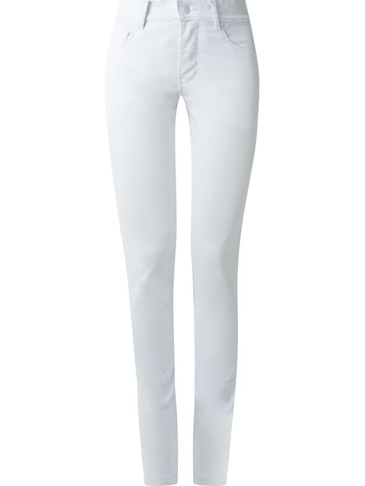 Amapô High Waisted Skinny Jeans, Women's, Size: 34, White, Cotton/spandex/elastane