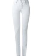 Amapô High Waisted Skinny Jeans, Women's, Size: 34, White, Cotton/spandex/elastane