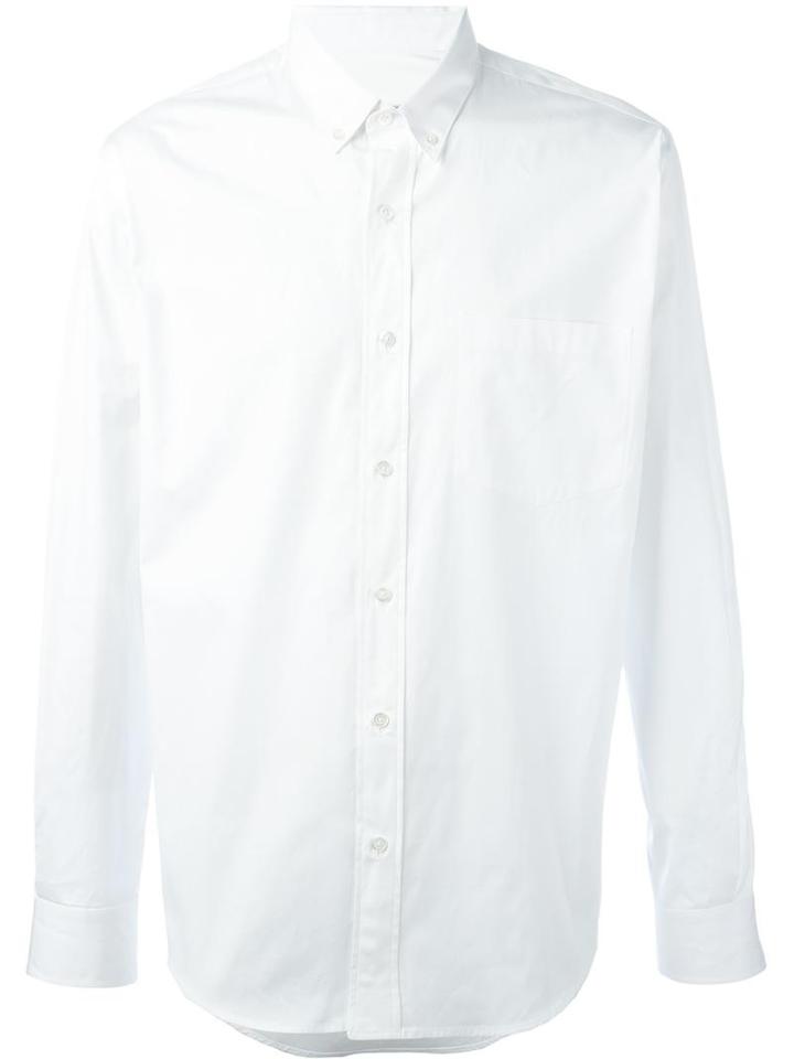 Ami Alexandre Mattiussi Summer Fit Shirt, Men's, Size: 39, White, Cotton