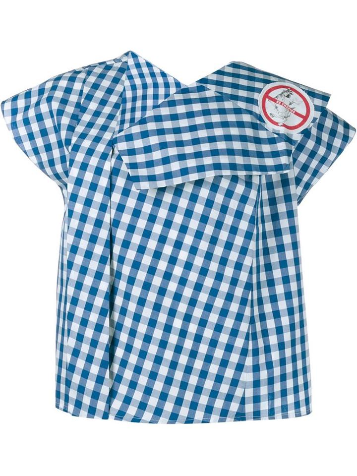 Awake Gingham Short Sleeve Top
