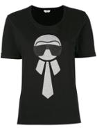 Fendi - Karlito T-shirt - Women - Cotton - 42, Black, Cotton