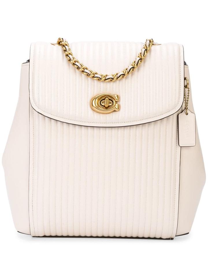 Coach Parker Backpack - White