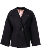 No21 Oversized Belted Coat - Black