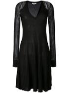Opening Ceremony Cut Out Mesh Sleeve Dress - Black