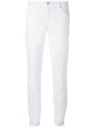 Versace Jeans Zipped Cuff Skinny Jeans - White