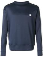 Ami Paris Bicolor Crewneck Sweatshirt - Blue