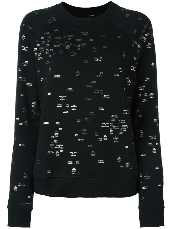 Diesel Mini Metallic Prints Sweatshirt