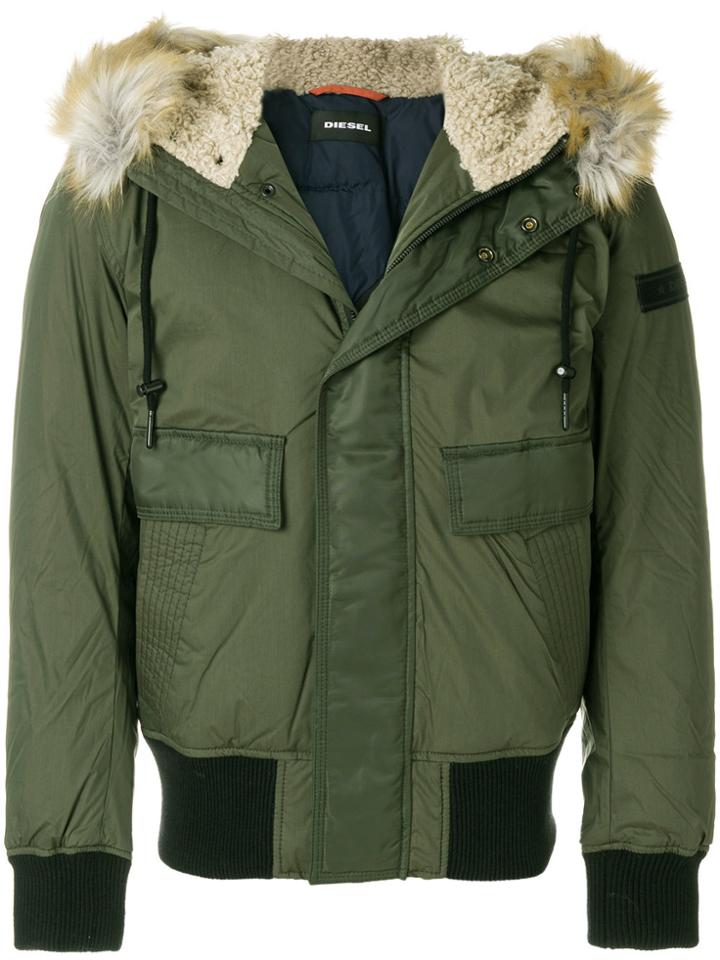 Diesel W-galt Aviator Jacket - Green