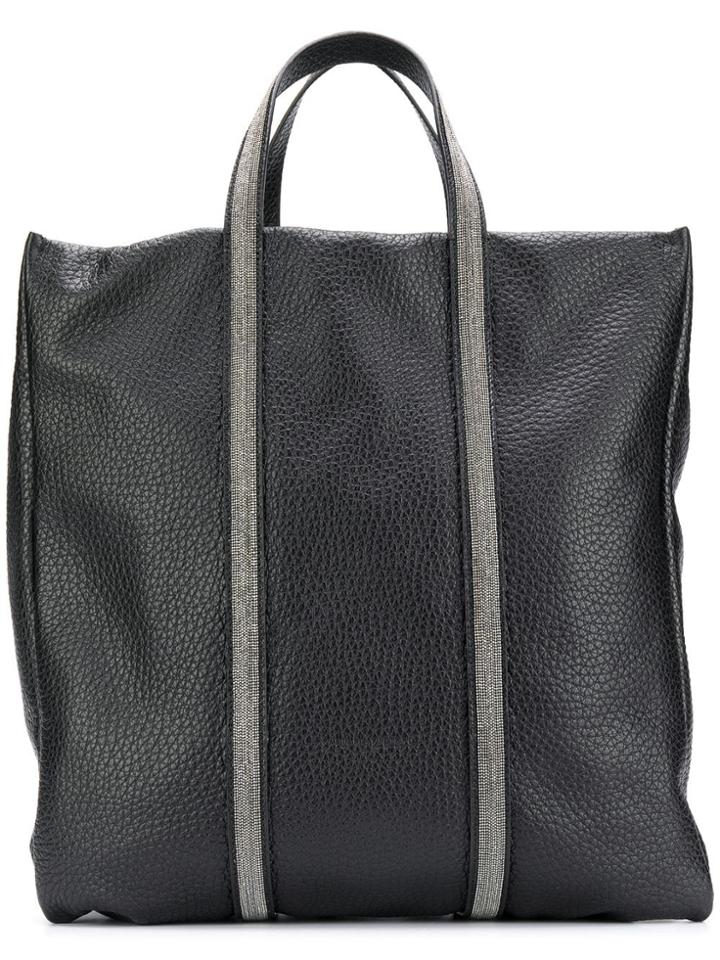 Fabiana Filippi Ball Chain Detail Tote - Black