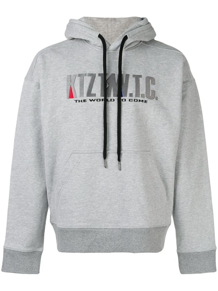 Ktz Mountain Embroidered Hoodie - Grey
