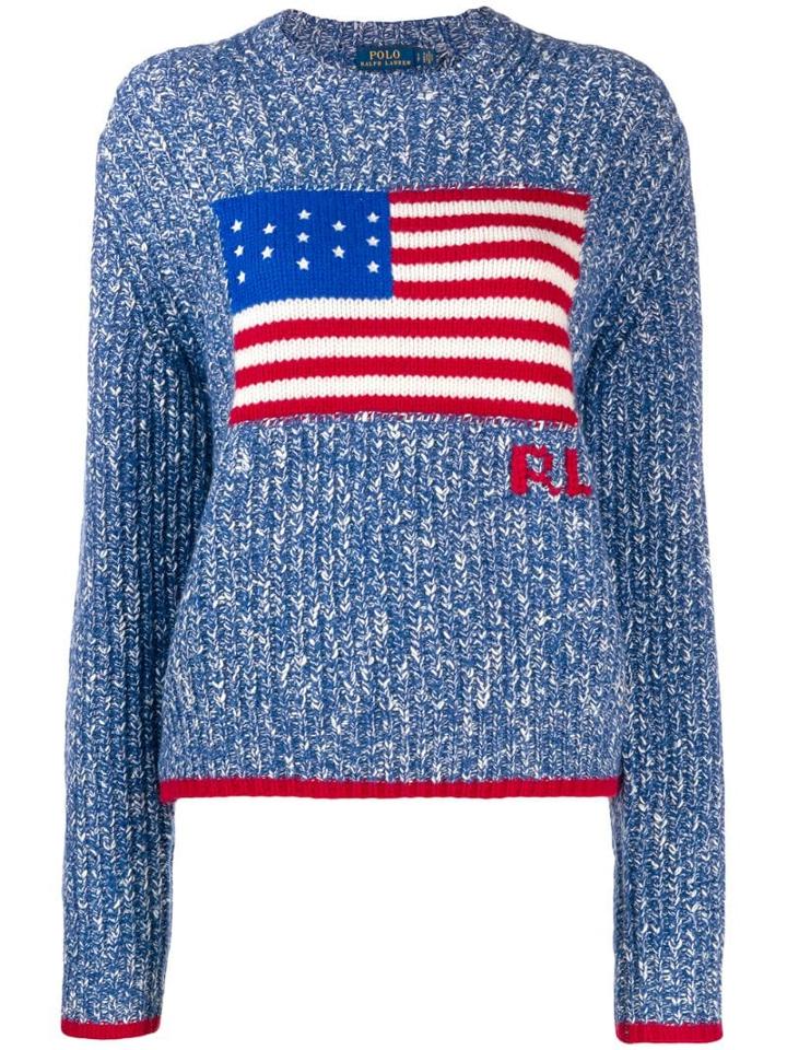 Polo Ralph Lauren American Flag Knit Jumper - Blue