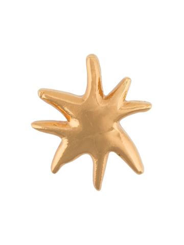 Christian Lacroix Pre-owned Starfish Silhouette Brooch - Gold