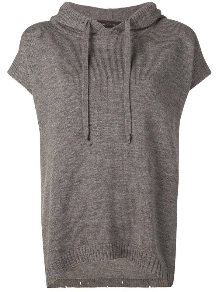 Federica Tosi Cap Sleeve Hoodie - Grey