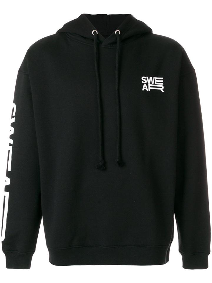 Swear Logo Hoodie - Black