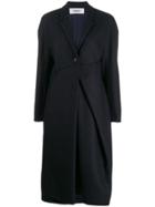 Chalayan Ruched Detail Coat - Blue