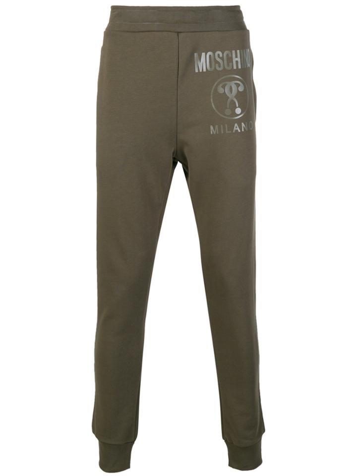 Moschino Logo Track Pants - Green