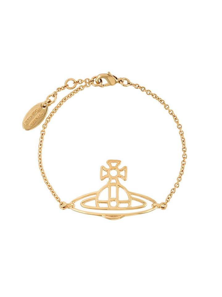 Vivienne Westwood 'thin Lines' Orb Bracelet, Women's, Metallic
