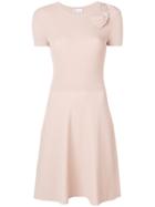 Red Valentino Ribbed Knit A-line Dress - Nude & Neutrals