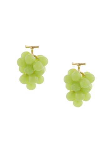 E.m. Grape Earrings - Green