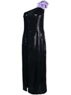 Olivia Rubin One Shoulder Cocktail Dress - Black