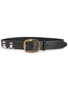 Dolce & Gabbana Classic Belt, Women's, Size: 105, Black, Calf Leather
