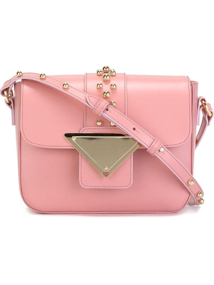 Sara Battaglia Lucy Crossbody Bag, Women's, Pink/purple, Calf Leather