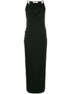 Victoria Beckham Cowl Neck Long Dress - Black