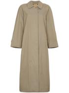 Burberry Restored 1980s Single Breasted Long Trench Coat - Nude &
