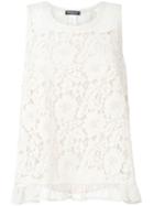 Twin-set Floral Lace Tank Top