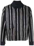 Cerruti 1881 Striped Print Jacket - Blue