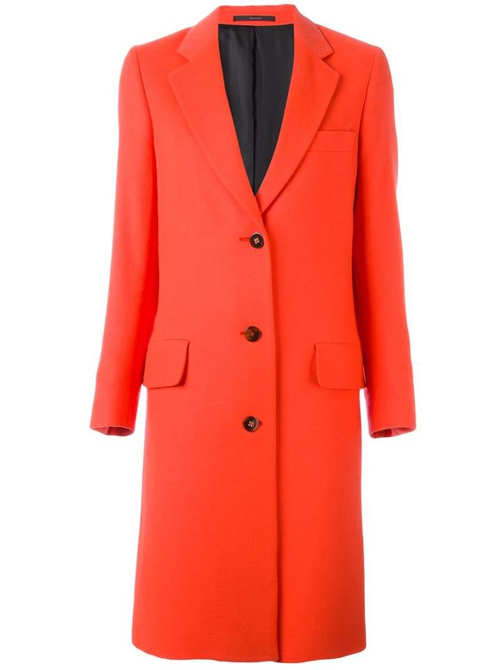 Paul Smith Classic Mid Coat, Women's, Size: 44, Red, Wool/cupro