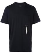 Oamc Chest Pocket T-shirt, Men's, Size: Large, Blue, Cotton/turkey Feather