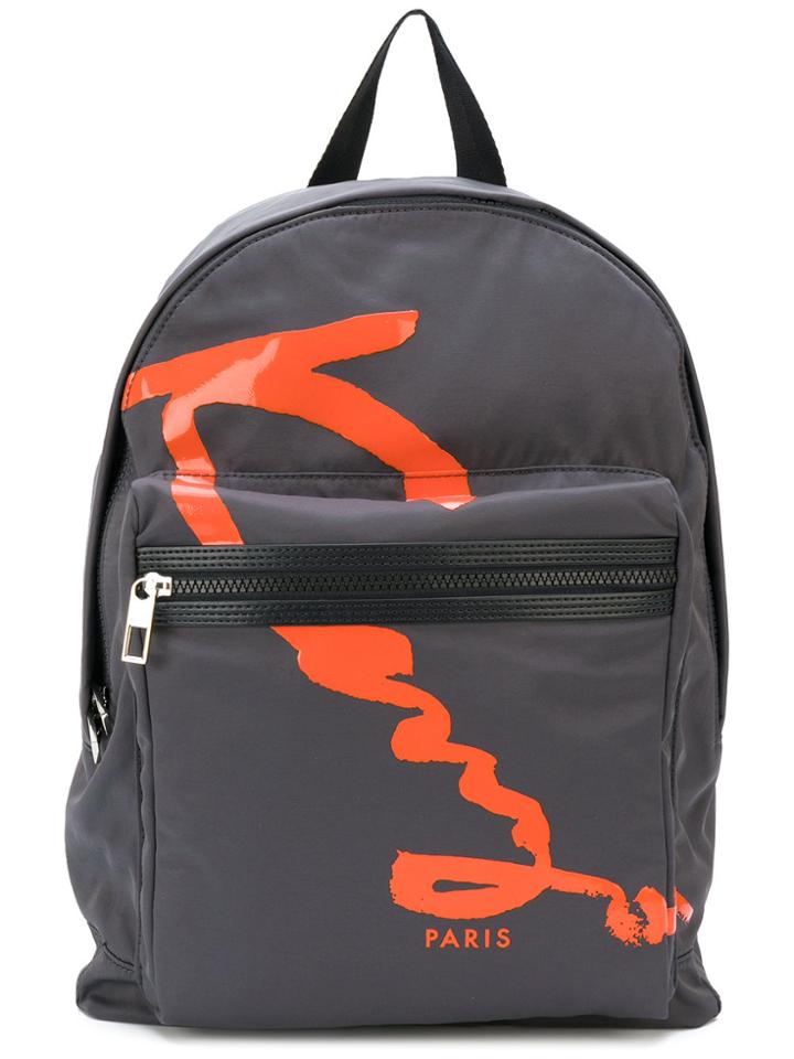 Kenzo Kenzo Signature Backpack - Grey