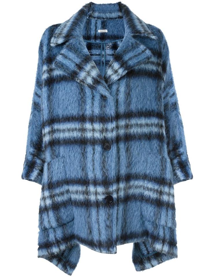 P.a.r.o.s.h. 'lionel' Coat, Women's, Size: Small, Blue, Polyamide/mohair/alpaca/virgin Wool