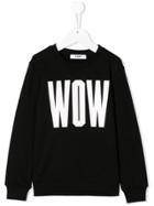 Msgm Kids Printed Sweatshirt - Black
