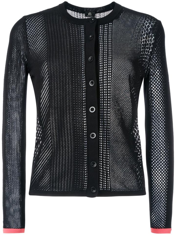 Ps By Paul Smith - Knitted Cardigan - Women - Cotton - L, Black, Cotton