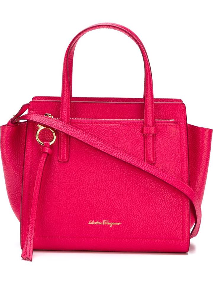 Salvatore Ferragamo 'amy' Tote, Women's, Pink/purple