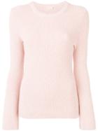 Michael Michael Kors - Flared Sleeve Jumper - Women - Cotton/nylon/polyester/water - S, Pink/purple, Cotton/nylon/polyester/water
