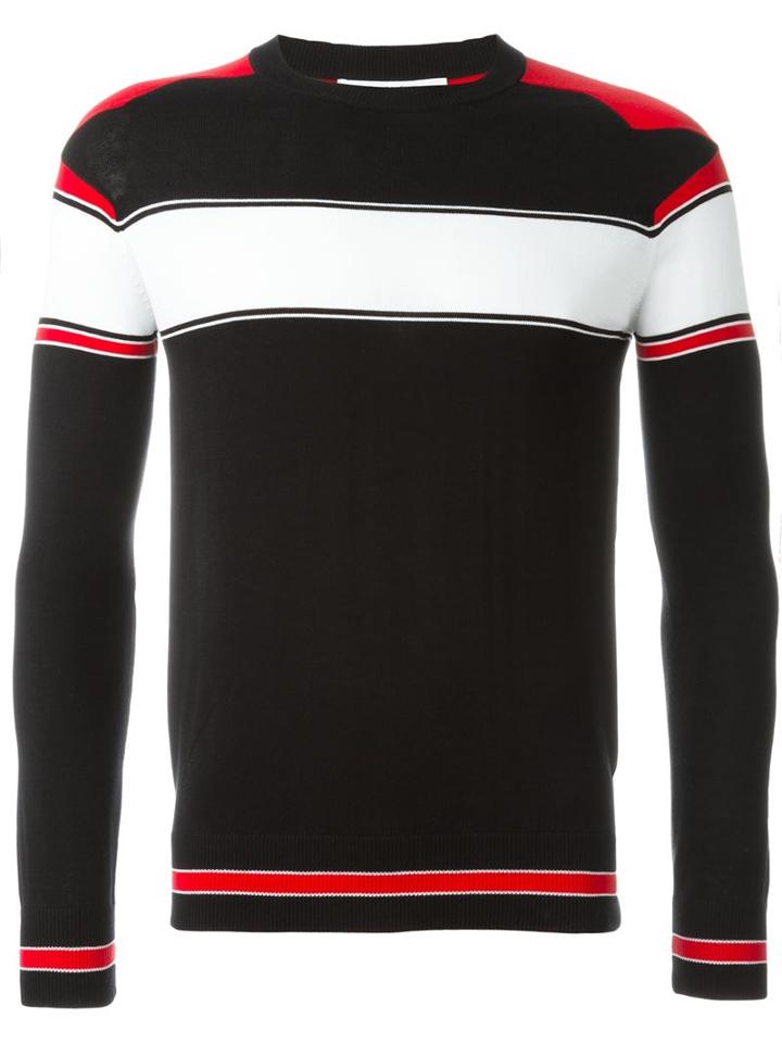 Givenchy Striped Jumper, Men's, Size: Small, Black, Cotton