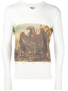 Walter Van Beirendonck Vintage Eagle Print Longsleeved T-shirt, Men's, Size: Medium, White