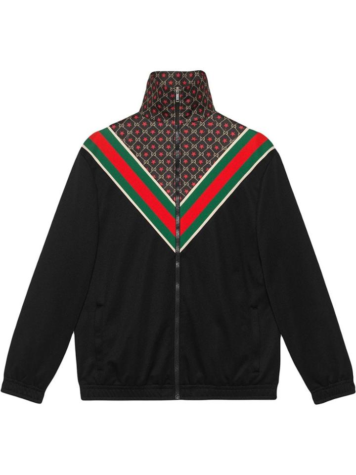 Gucci Gg Star Oversize Jacket - Black