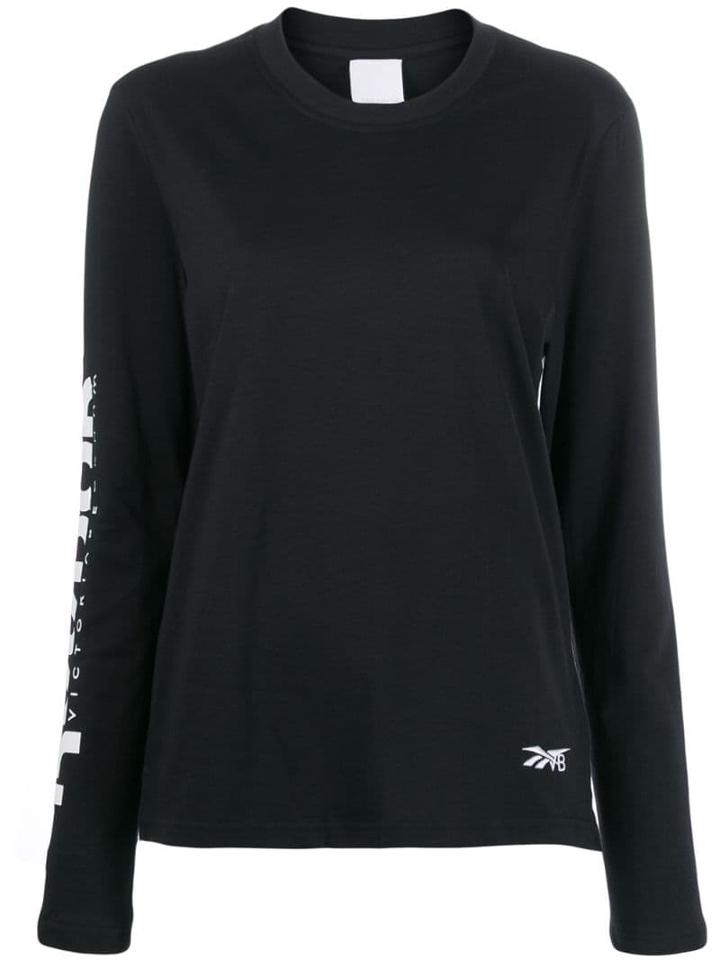 Reebok X Victoria Beckham Printed Jersey T-shirt - Black