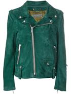 Golden Goose Deluxe Brand Printed Biker Jacket - Green