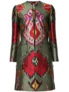Etro Printed Coat, Women's, Size: 42, Polyester/silk