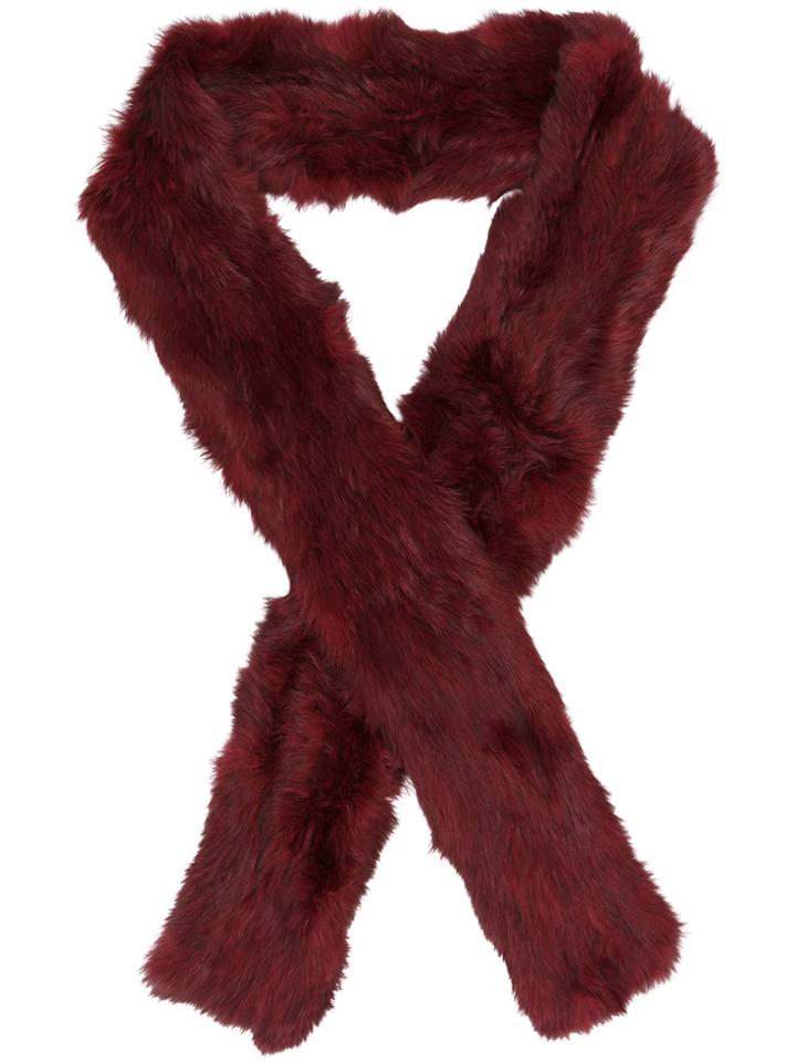 Yves Salomon Four Lapin Scarf - Red