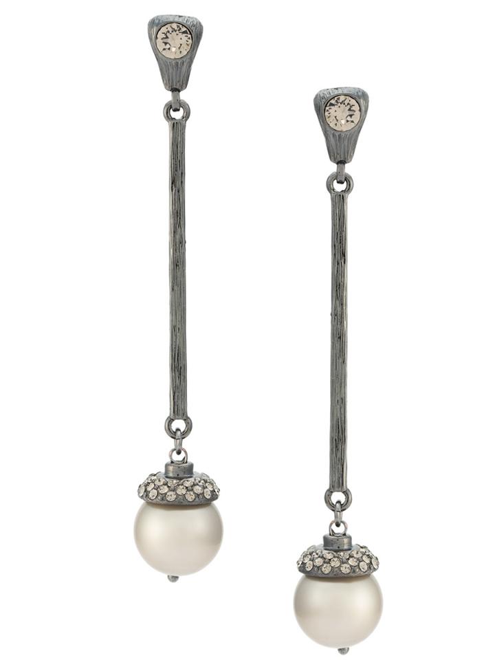 Camila Klein Faux-pearl Earrings - Metallic