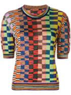 Missoni Checked Knit T-shirt - Multicolour