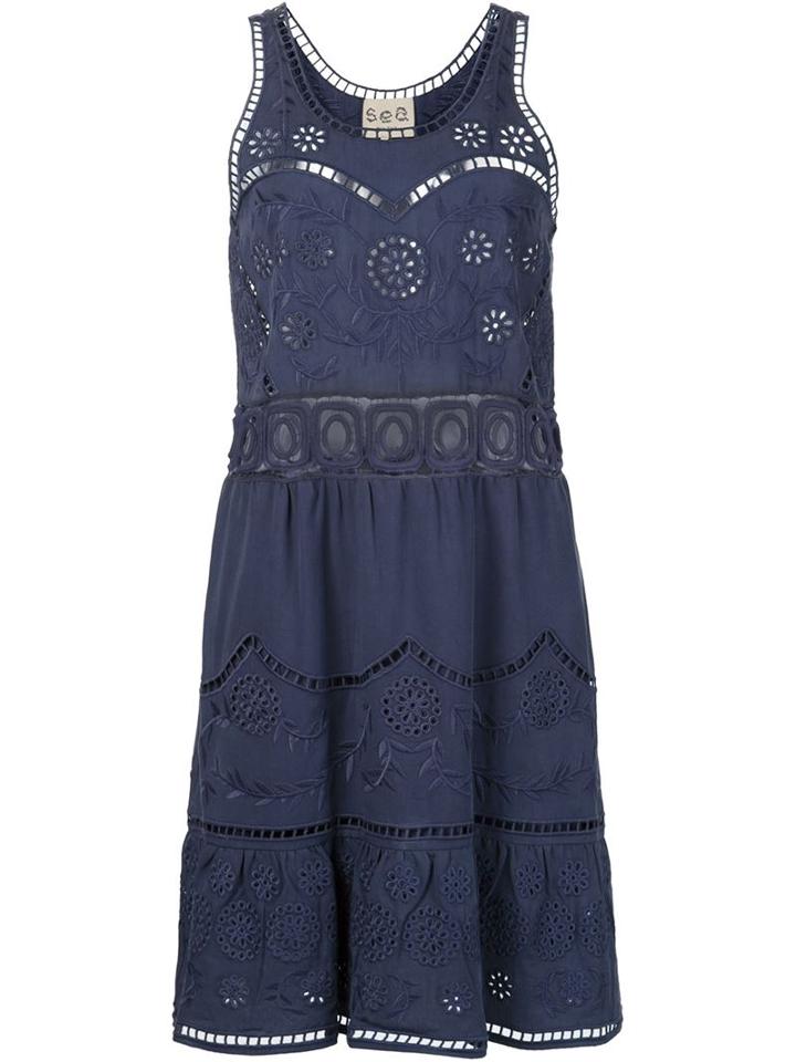 Sea Broderie Anglaise Tank Dress