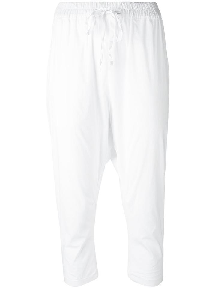 Kristensen Du Nord - Cropped Trousers - Women - Cotton/spandex/elastane - 3, White, Cotton/spandex/elastane