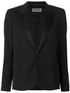 Saint Laurent 'iconic' Smoking Jacket, Women's, Size: 38, Black, Silk/polyester/wool